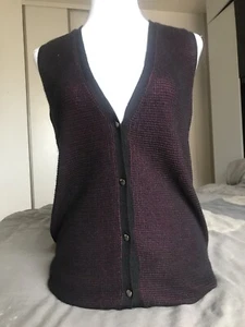 Dior Weste. Sehr guter Zustand. Kaschmir Und Seide. Größe 40. Schwarz und Lila - Bild 1 von 8