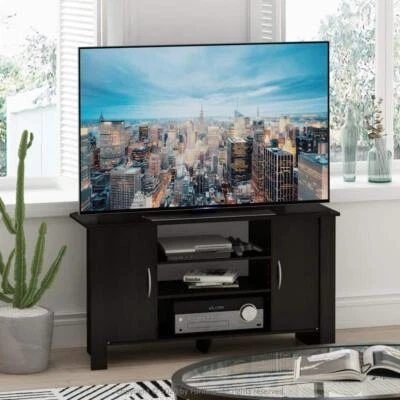 Entertainment Center TV Stand Media Console Table Cabinet Storage Espresso 42 In - Image 1 of 4