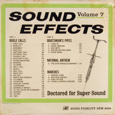 Unknown Artist - Sound Effects, Volume 7 (LP, Mono) (Very Good Plus (VG+)) - Image 1 of 4