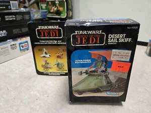 Star Wars Vintage ROTJ Desert Sail Skiff 93520  SEALED BOX WEAR - Picture 1 of 7