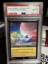 Disney Lorcana - A Whole New World 195/204 Super RARE Non-Foil NM/MINT - PSA 10