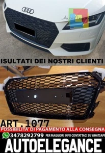 AUDI TT FV 2015+ GRIGLIA ANTERIORE DESIGN RSTT NIDO D’APE BLACK EDITION 1077 - Imagen 1 de 14