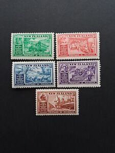 New Zealand 1936 Chambers Of Commerce Set Of Five Mounted Mint.