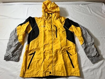 Chaqueta Columbia Sportswear Soft Shell amarilla con capucha y cremallera juvenil 18/20 Foto 1 de 4