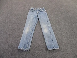 Vintage Levis Jeans Boys 10 Slim Orange Tab Faded 90s Work USA Made 405 - Picture 1 of 13