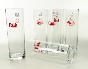 6 Früh Kölsch Stange 0,2l seltenes Schriftlogo kein Wappen Köln Biergarten 1283 - Bild 1 von 6