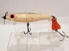 Vintage 4 1/2" Unbranded Topwater Plug Fishing Lure with Flame Tail