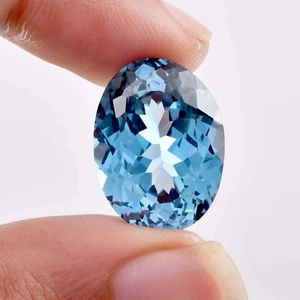 AAA 21 x 16 MM Flawless 26.10 Ct Natural Blue Tourmaline (GIT Certified Gemstone - Picture 1 of 6