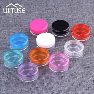Powder Bead Empty Jar Pots-Plastic Round Cosmetic Storage Containers 100pcs/lots