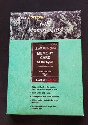 Atari Portfolio Computer 64K Memory Card - NEW & SEALED - UNOPENED BOX - Image 1 of 4
