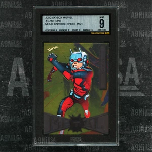 2022 Skybox MARVEL Metal Universe SPIDER-MAN #4 ANT-MAN FOIL PSGA 9 MINT - Picture 1 of 3