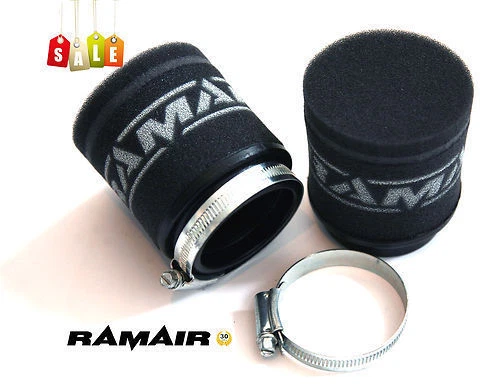 2x Ramair Motorcycle - Scooter - Performance Race Foam Pod Air Filter 52mm - Image 1 of 1
