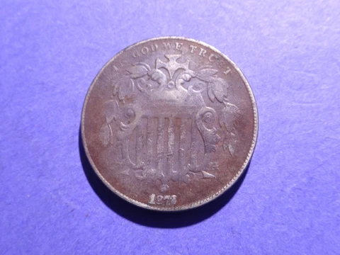 1872 Shield Nickel  Fine details Cover