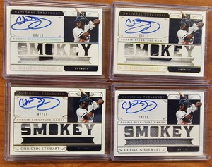 Christin Stewart 2019 National Treasues Signature Material Names lot /10 /25 /49