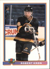 1991-92 Bowman Canucks Hockey Card #320 Robert Kron