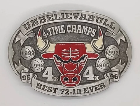 1996 Chicago Bulls Championship Belt Buckle Cover