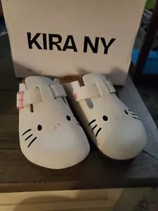 Kira NY Damen-Slipper US 6 Kitty cremefarben Clogs - Bild 1 von 5