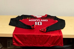 Maryland Terrapins Under Armor Heatgear Soccer 10 Shirt Size Large New Tag - Picture 1 of 7