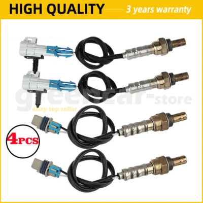 Sensor de oxígeno O2 aguas arriba+aguas abajo 4 piezas para GMC Sierra 1500 V8 2008-2013 4,8 L/5,3 L Foto 1 de 4