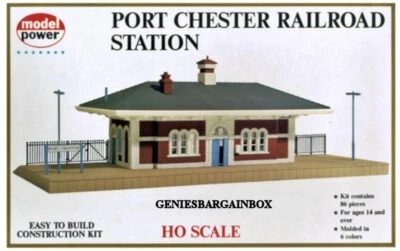 HO Scale Train "PORT CHESTER STATION" Kit Model Power New in Sealed Box 542 - Image 1 of 2