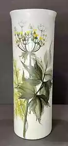 Arabia Finland 11¾" Tall Flowers & Leaves Pottery Vase Hilkka-Liisa Ahola HLA/LP - Picture 1 of 3