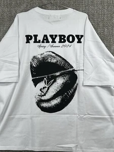 HOMME FEMME PLAYBOY TONGUE TIED 3xl weiß schwarz TEE selten Sommer 2024 T-Shirt Neu mit Etikett - Bild 1 von 3