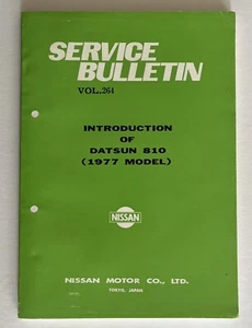 Datsun Nissan 810 Service Bulletin #264, 1977 RARE - Picture 1 of 9
