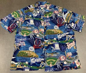 Reyn Spooner New York Yankees Genuine Merchandise MLB Baseball Button Up Shirt - Picture 1 of 5