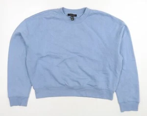 New Look Womens Blue Cotton Pullover Sweatshirt Size M Pullover - Picture 1 of 10