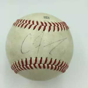 Clint Frazier Pre Rookie Signed Game Used Minor League Baseball JSA COA - Picture 1 of 5