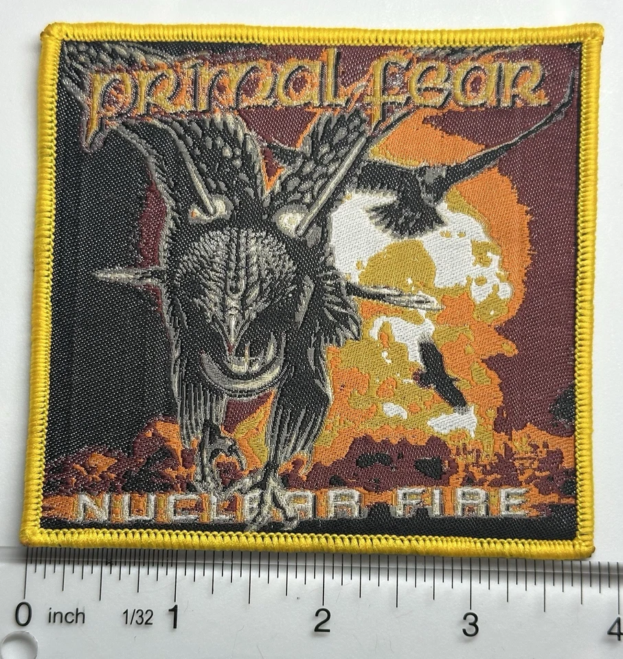 Primal Fear Nuclear Fire Yellow Border Woven Patch  - Image 1 of 1