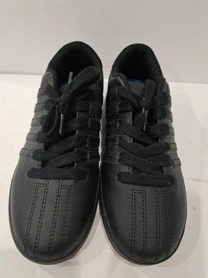 🚨 K-Swiss Clásicos Zapatos Universitarios Bajos Tenis Deportivos Cuero Negro Talla 4.5 Foto 1 de 4
