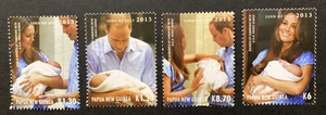 PNG - 2013 Birth of HRH Prince George - 4 x MNH Stamps - Lot 2. - Picture 1 of 2