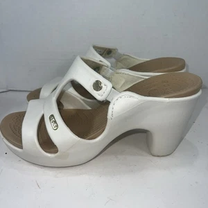 Crocs Zypern Damen-V-Heels Größe 8 weiß - Bild 1 von 15