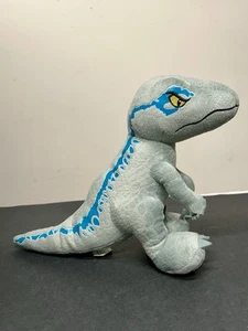 Juguete de peluche de dinosaurio de peluche azul Jurassic World tamaño 12 pulgadas parque - Imagen 1 de 7