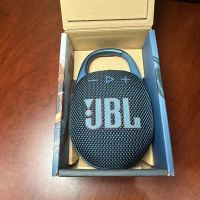 JBL Clip 5 Portable Bluetooth Waterproof Speaker - Blue (0084) New-OpenBox - Image 1 of 4