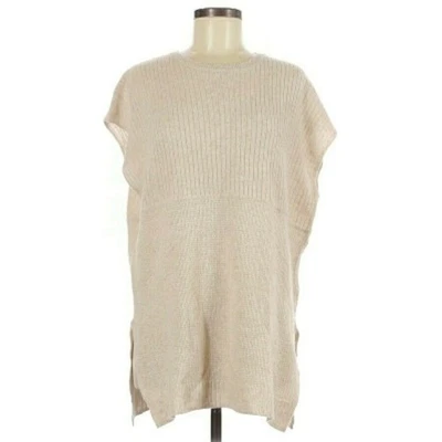 CULLEN Mixto Tejido Cachemira Túnica Jersey Suéter en Avena Talla M/L NUEVO Foto 1 de 4