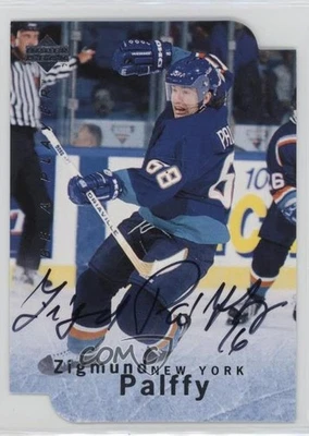 1995-96 Upper Deck Be a Player Die-Cut Auto Ziggy Palffy #S24 Auto - Image 1 of 2