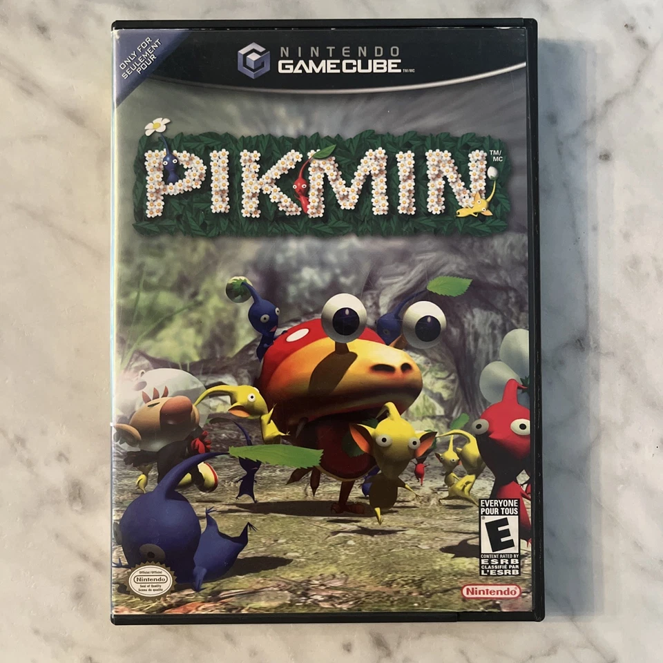 Pikmin (Nintendo GameCube, 2001) Black Label w/ Manual - Image 1 of 4