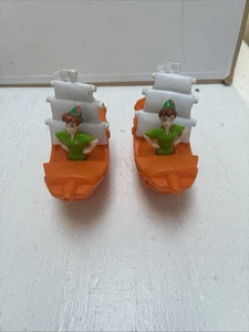 Juguete Happy Meal McDonalds 1997 vintage Peter Pan naranja barco visor X2 - Imagen 1 de 6