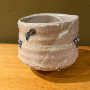 Tsujimura Kun Shino Tea Bowl Size Height approx. 10cm Width Kai Tsujimura USED - Picture 1 of 8