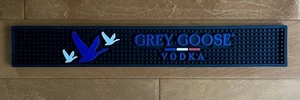 Grey Goose Vodka Rubber Runner Rail Spill Coaster Skinny Bar Mat *Brand New* - Picture 1 of 3