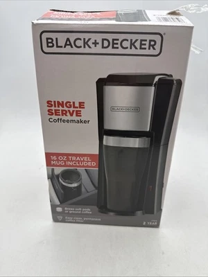 BLACK+DECKER CM618 Single Serve Coffeemaker With Travel Mug NEW Open Box - Image 1 of 4