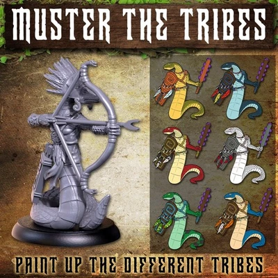 Shadows Of Brimstone Valley of the Serpent Kings Replacement Serpentmen Archers - Image 1 of 3