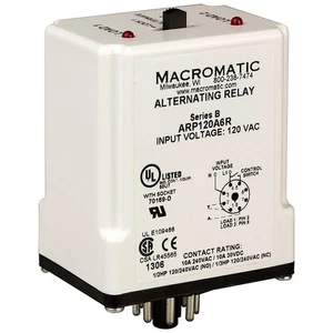MACROMATIC ARP120A6R Alternating Relay,120VAC,SPDT 6MPP1 - Picture 1 of 1