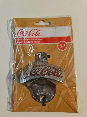 Coca Cola, Coke, Stationary Bottle Opener, reproduction 1929 style, Sealed New - Image 1 of 4