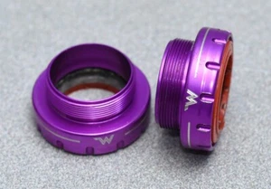 White Industries Bottom Bracket, 68/73mm BSA, 29mm DUB, Purple New-take-off - Picture 1 of 3