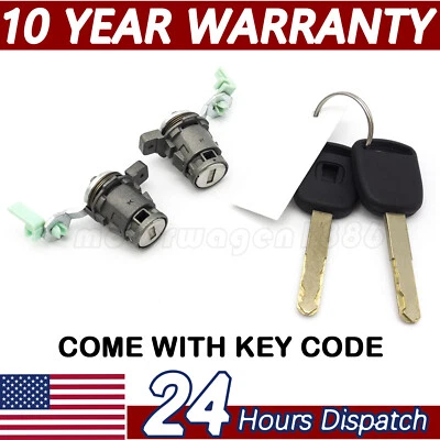 Driver & Passenger Door Lock Cylinder 72146-S73-003 For Honda Accord Civic - Image 1 of 4