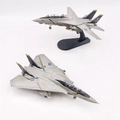 1:100 USA F-14A Tomcat Pirate Flag VF-84 Fighter Model Diecast Military Aircraft - Image 1 of 4
