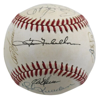 1991 Brewers (23) Yount Molitor, Sheffield +20 Signed Oal Baseball BAS #AC01906 - Image 1 of 4